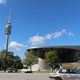 BMW Welt, as seen from the museum entrance, the E30 in this shot had driven there all the way from South Africa.